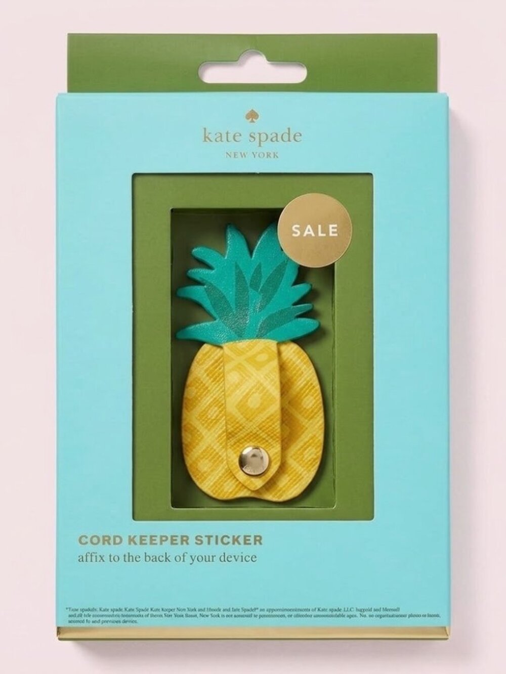 NWT Kate Spade Pineapple Phone Ring/Popsocket